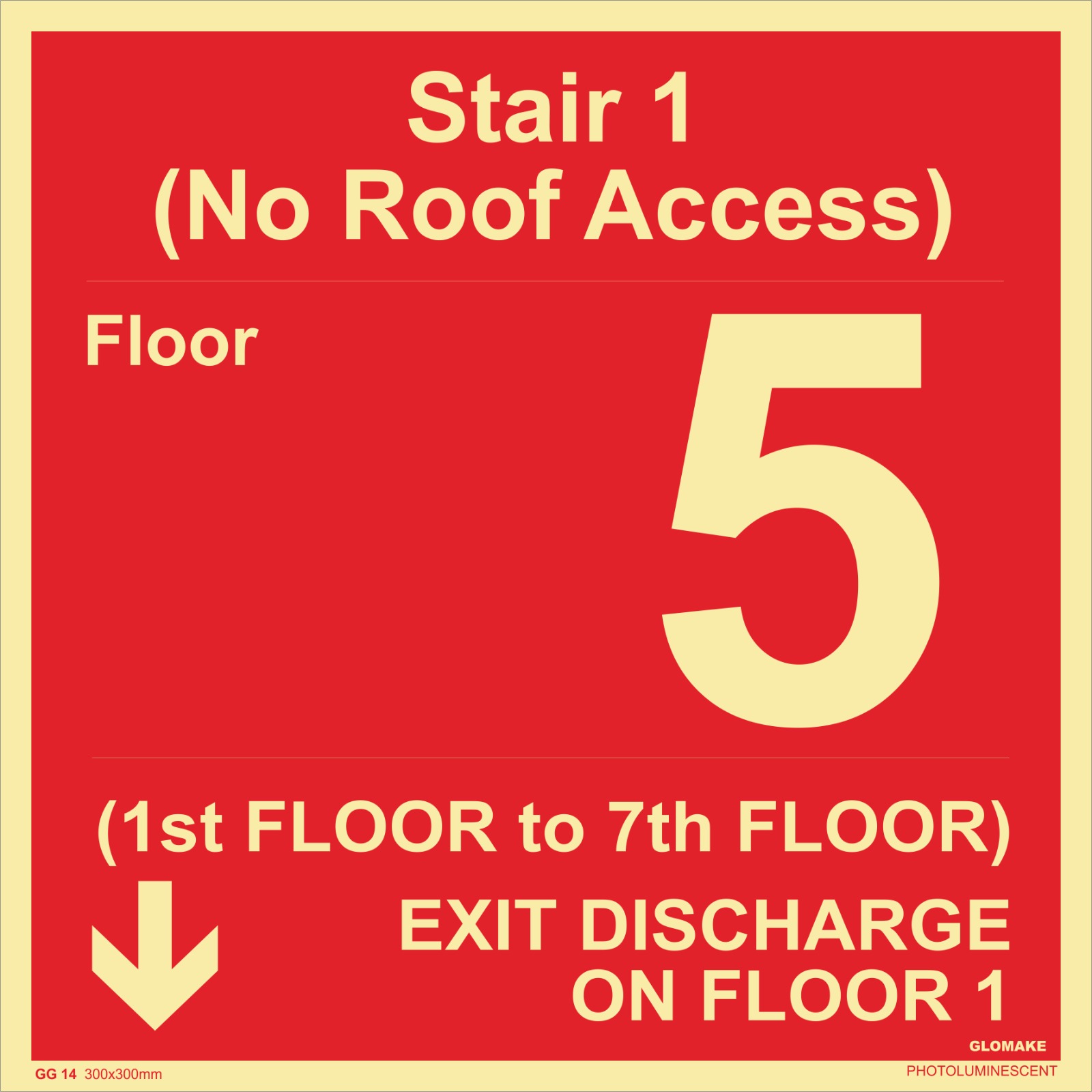 STAIR 1 (NO ROOF ACCESS)
(GG 14)